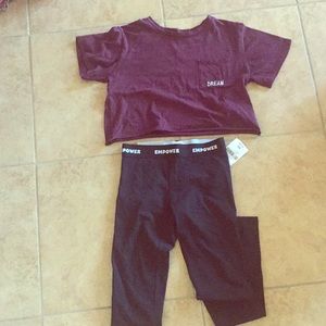 Mid rise black leggings